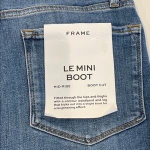 NWT Frame Denim Le Mini Boot Boot Cut Mid-Rise Women’s Jeans